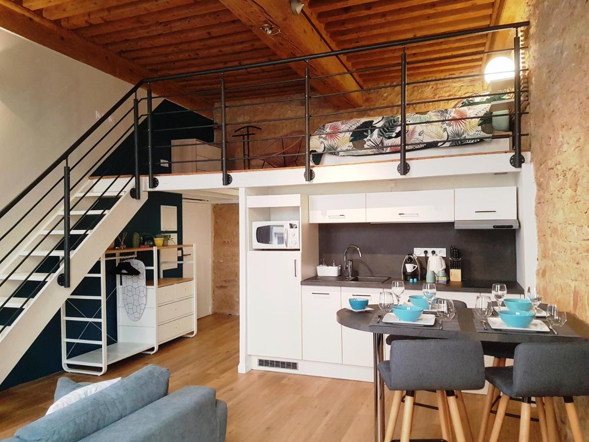 Charmant Appartement Style Canut Pentes Croix Rousse ليون المظهر الخارجي الصورة